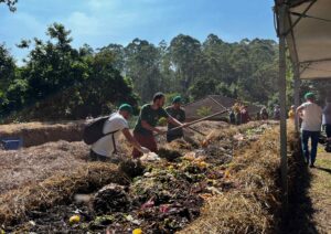 Alimentando a compostagem com resíduos orgânicos